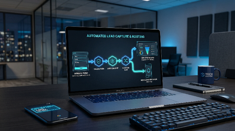 A visual representation of custom automated lead routing for a South African business using factorlab.co.za.